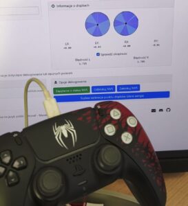 Kalibracja pada Dualsense z analogami z efektem Halla