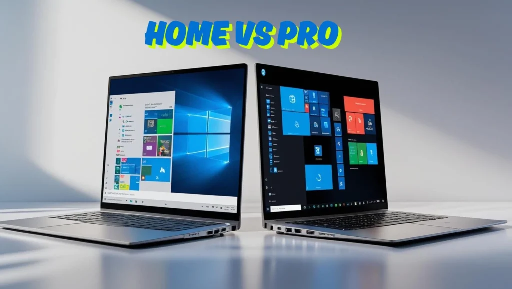 porównanie laptopów z systemem Windows 11 home i pro